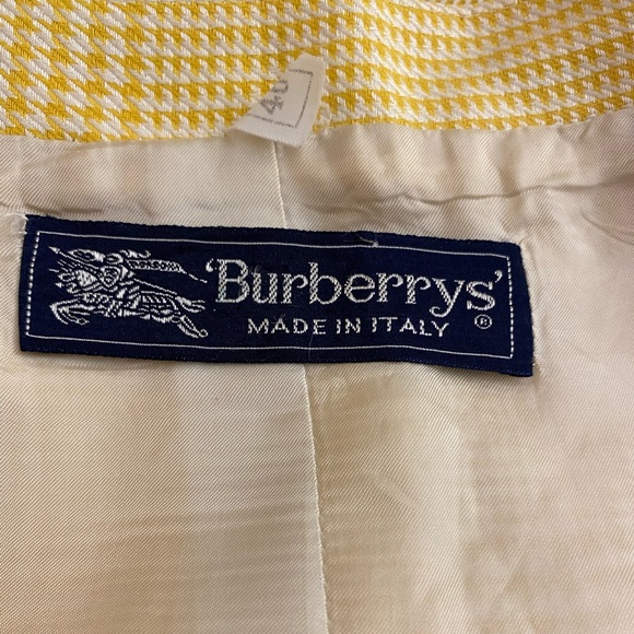 Burberry Suit Jacket and Skirt Set Authentic Vintage 80s Size 42 Silk and Wool - Picture 14 of 16